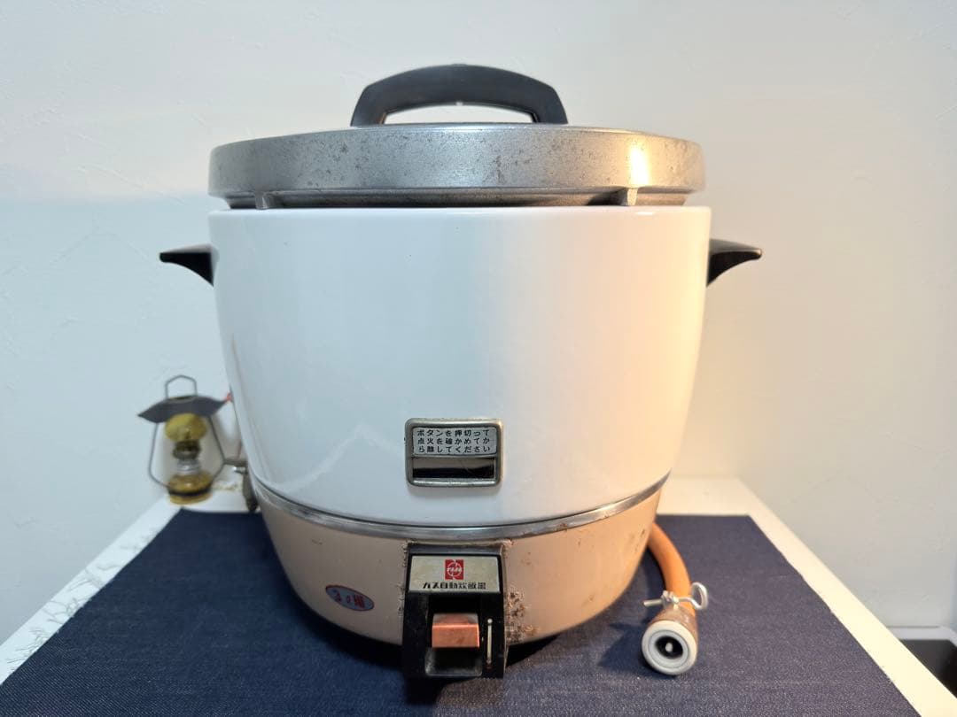 点火確認済 ナショナル ガス自動炊飯器 PK-32 LPガス 昭和レトロ 3L
