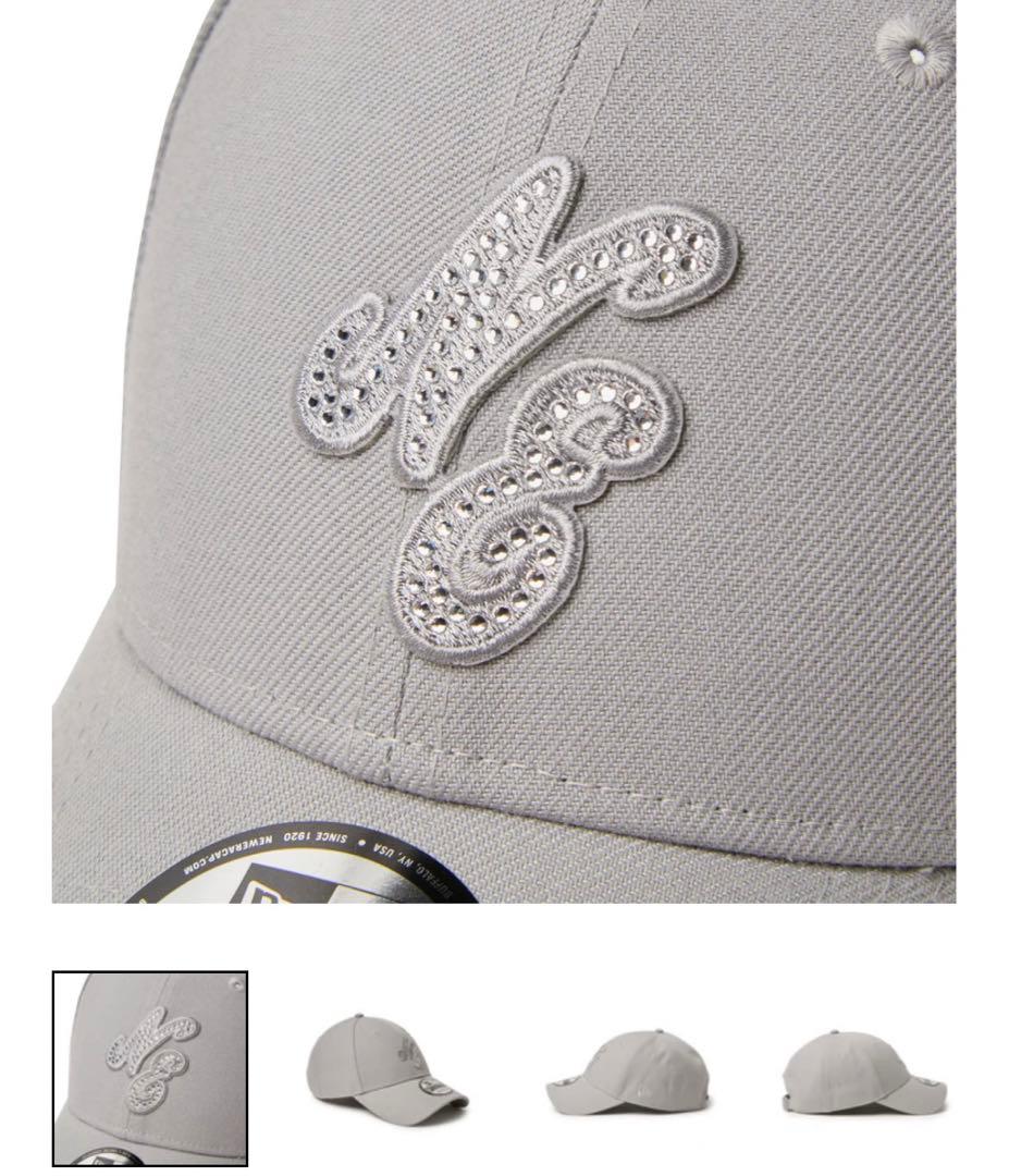 ニューエラ9FORTY Rhinestoneラインストーン クラシックロゴグレー