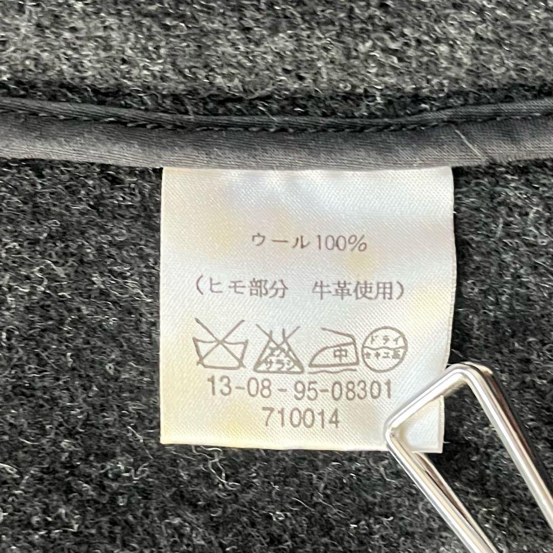 【トゥモローランドコレクション】ダッフルコート ロング フード　チャコールグレー