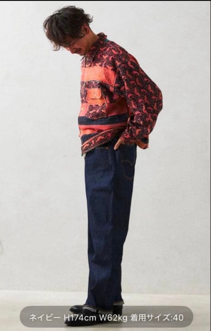 Levi's ダークブルーストレートデニム