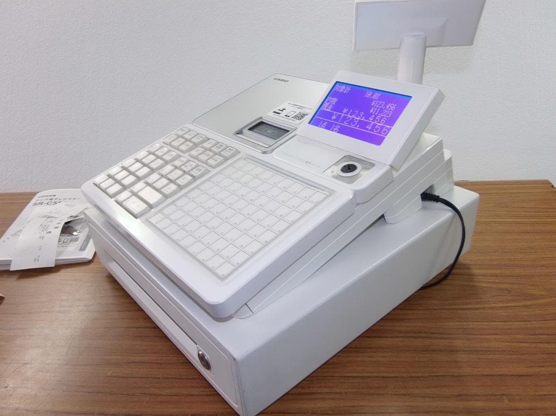 設定無料 飲食向 カシオ SR-C550-4S レジスター 250611