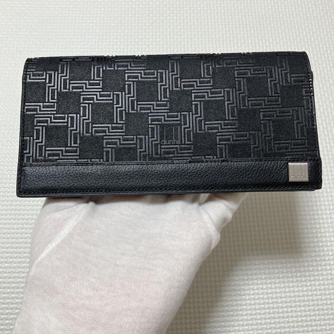 未使用　dunhill ダンヒル ロングウォレット ディーエイト　黒　ブラック