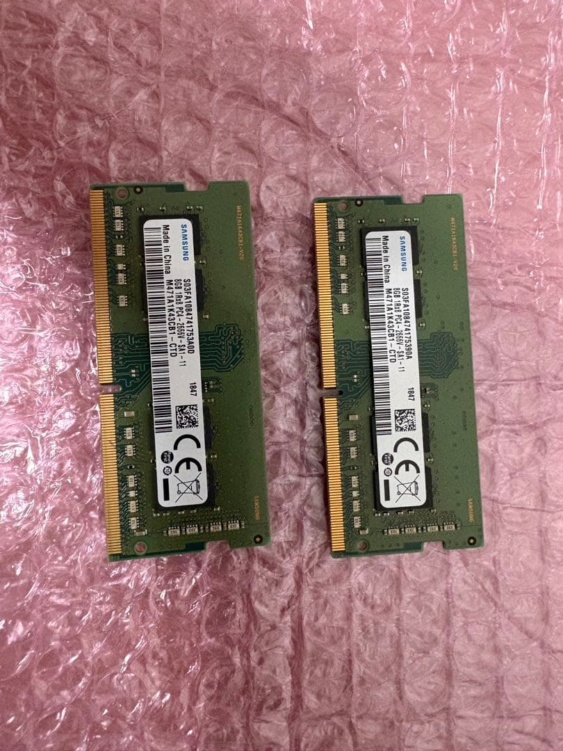 DDR4 8GB PC4-2666 メモリ2枚セット 合計16gb