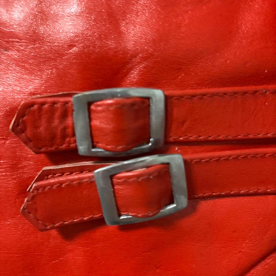 琥*丸様 【値下げ】HORN WORKS ホーンワークス レザー　赤　レッド