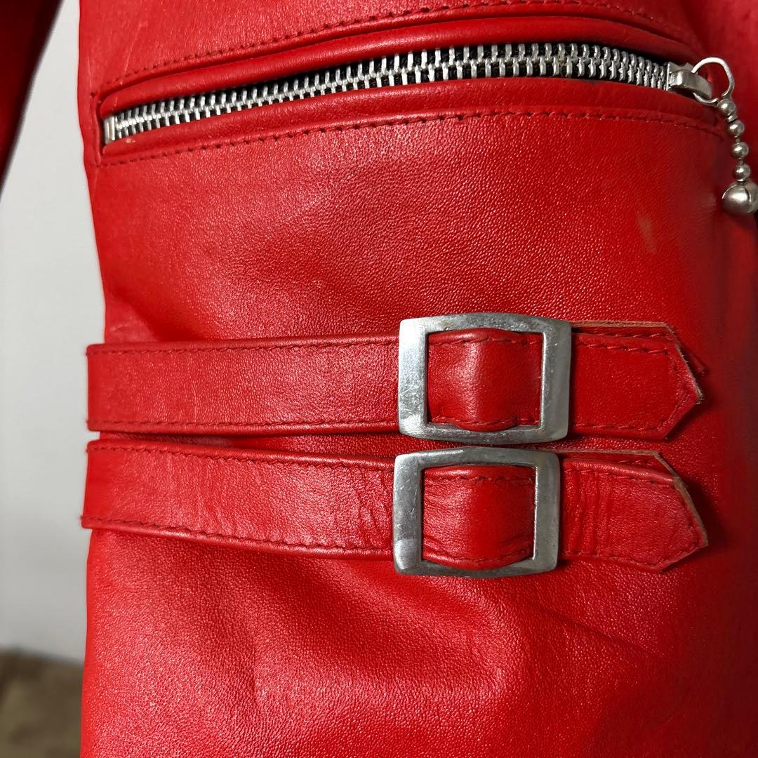 琥*丸様 【値下げ】HORN WORKS ホーンワークス レザー　赤　レッド