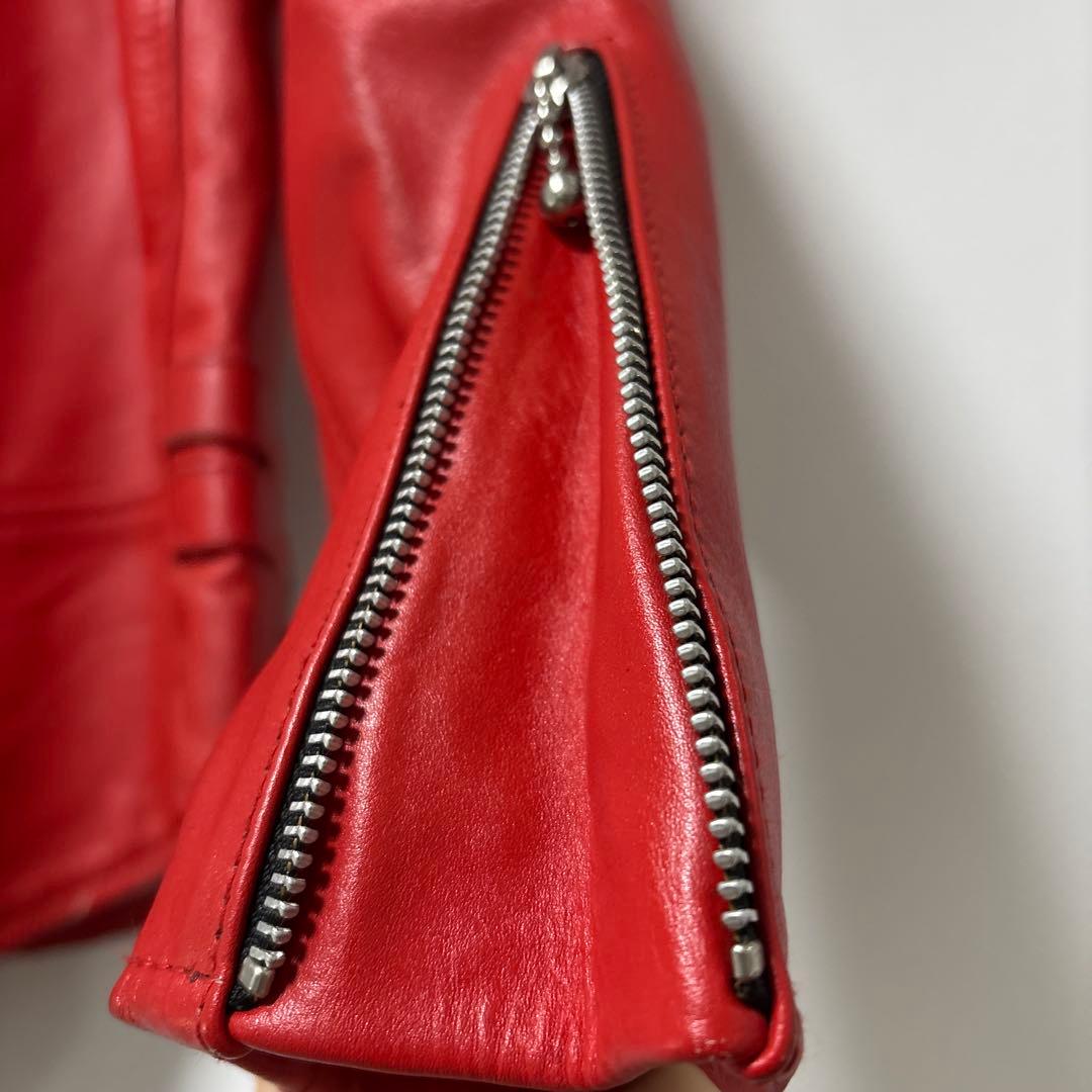 琥*丸様 【値下げ】HORN WORKS ホーンワークス レザー　赤　レッド