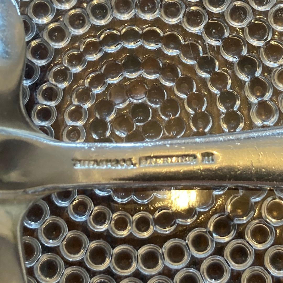 傷あり　Tiffany 純銀　ティーキャディー　スプーン　Faneuil