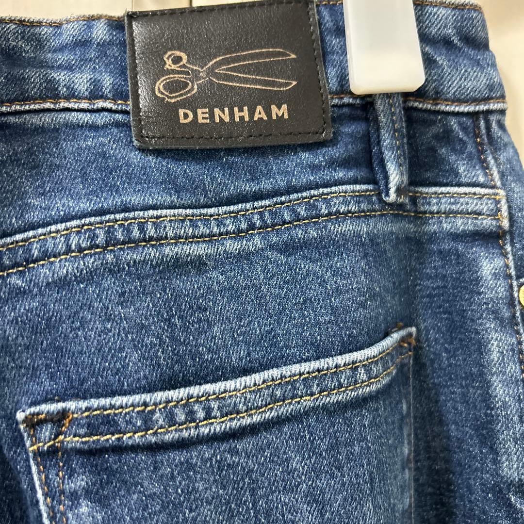 DENHAM インディゴブルー ワイドレッグジーンズ