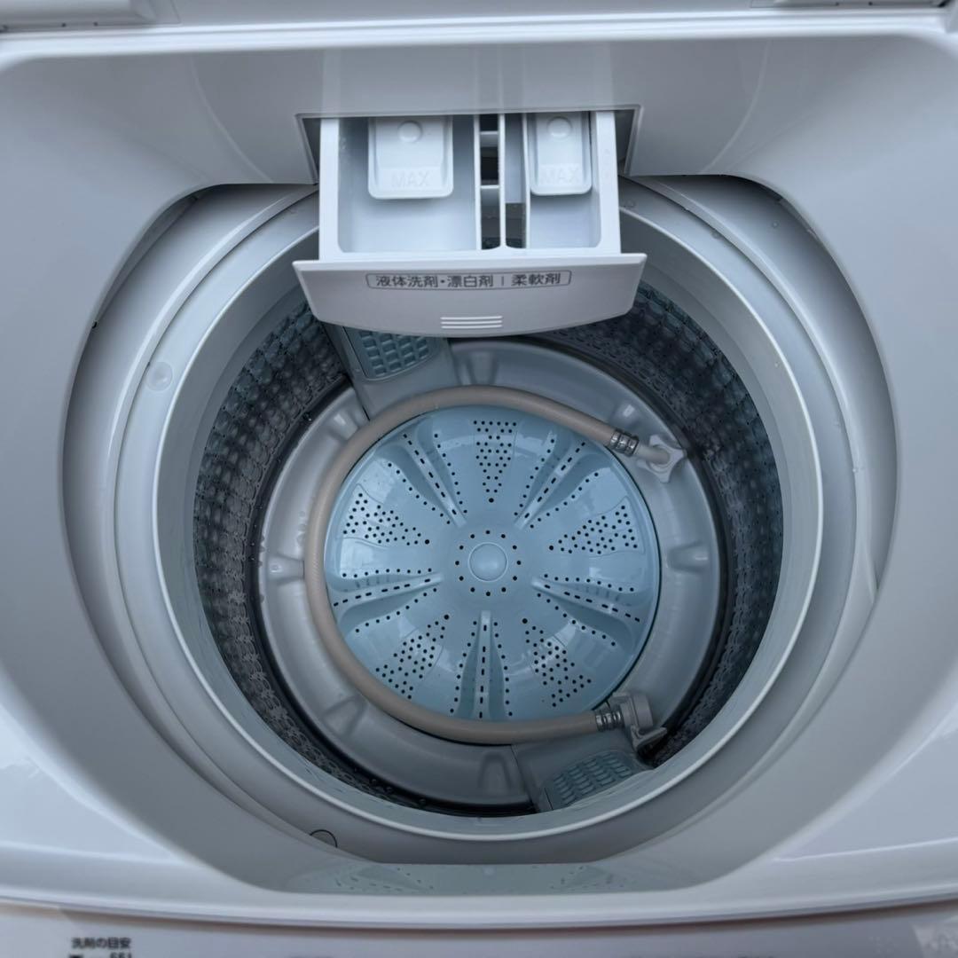 220⭐️2025年製美品★アクア　洗濯機　7KG ガラストップ　一人暮らし