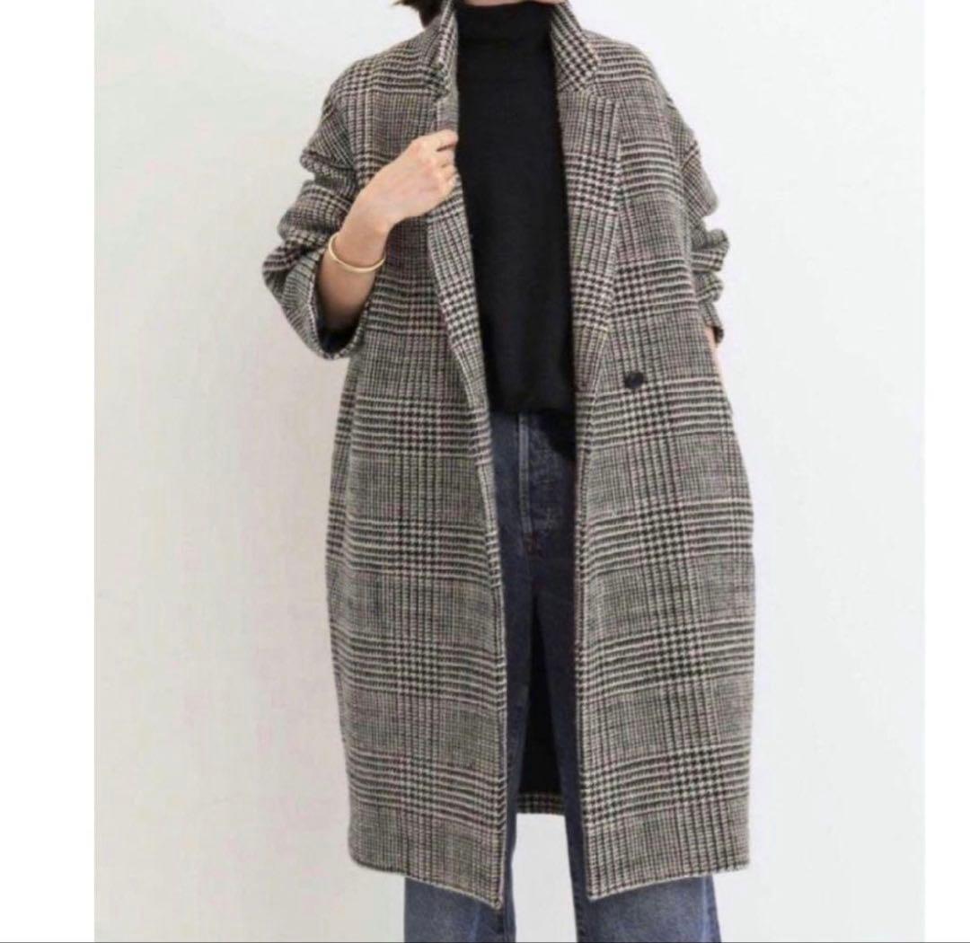 L'Appartement アパルトモン Check W Coat
