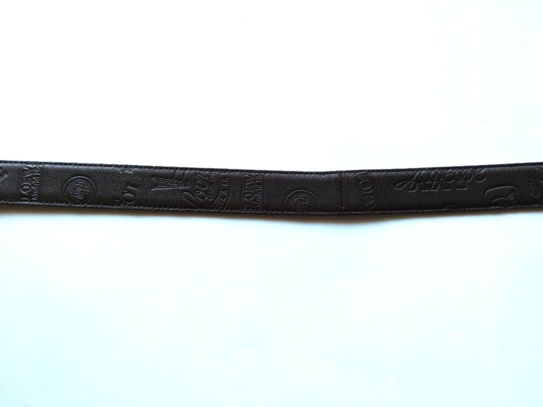 【希少】ロエベ LOEWE アナグラム 金ロゴバックル　ブラウンレザーベルト