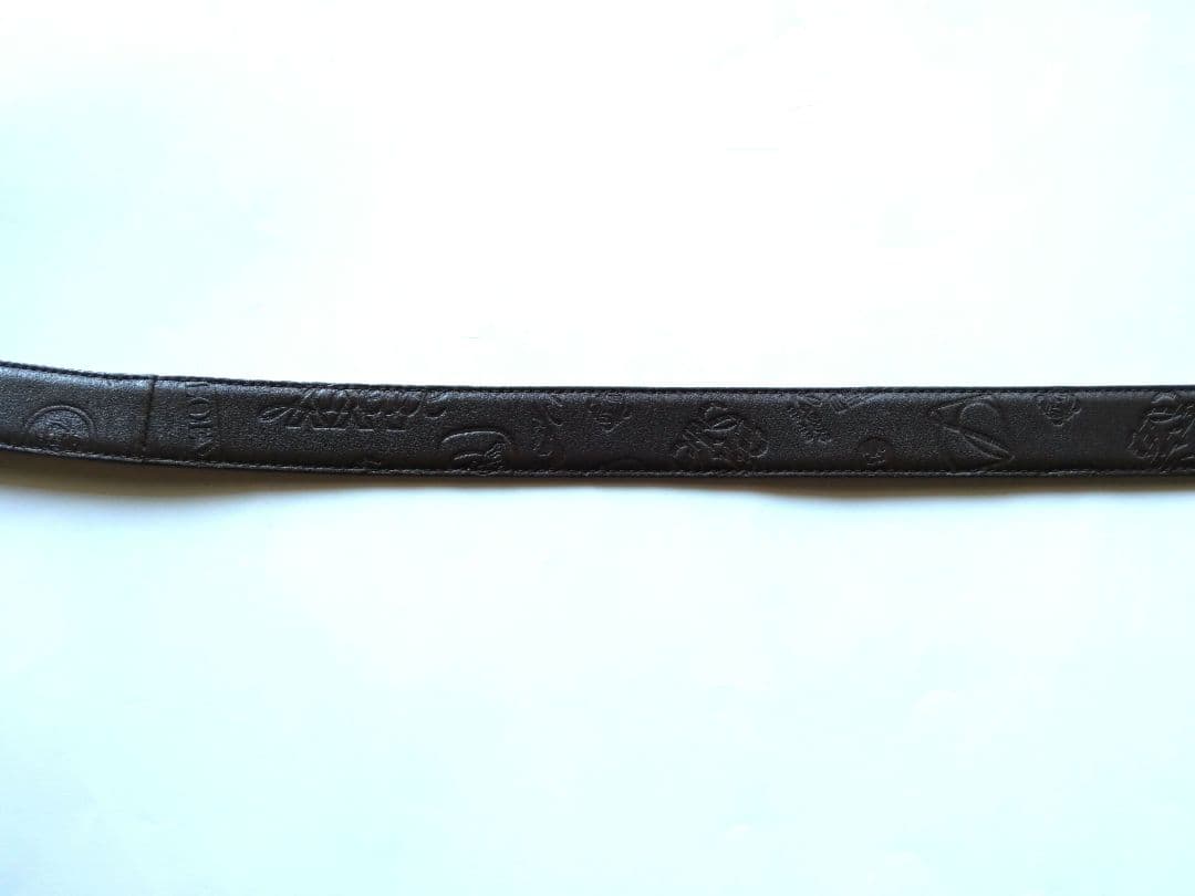 【希少】ロエベ LOEWE アナグラム 金ロゴバックル　ブラウンレザーベルト