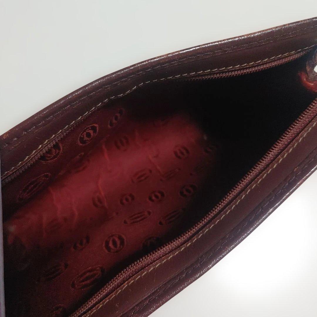 J*J様 Cartier ダークブラウン レザーポーチ