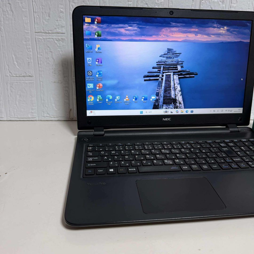 Windows11 オフィス付き　高速起動SSD Webカメラ　NECノートPC