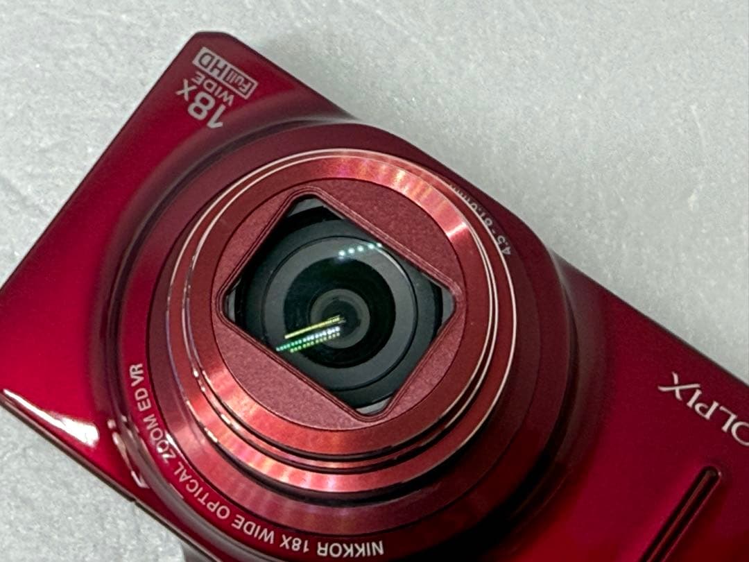 Nikon COOLPIX S9300 レッド 動作確認済 コンデジ フルHD