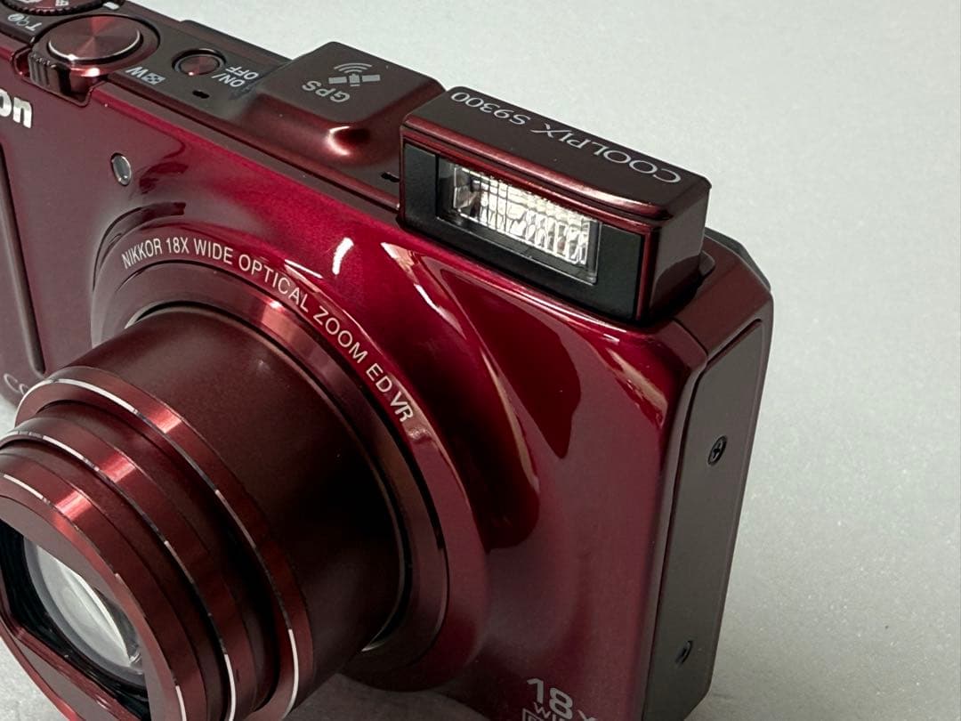 Nikon COOLPIX S9300 レッド 動作確認済 コンデジ フルHD