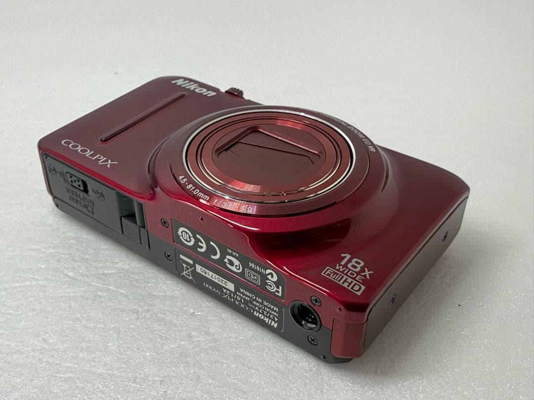Nikon COOLPIX S9300 レッド 動作確認済 コンデジ フルHD