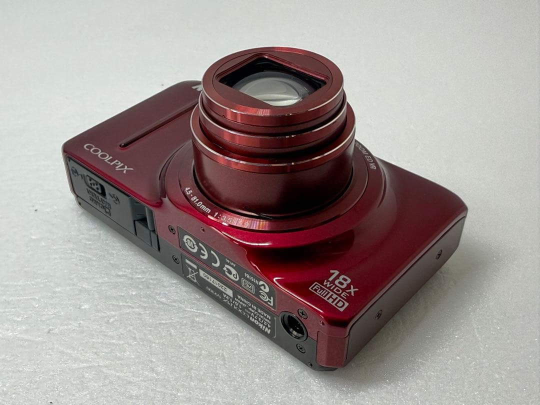 Nikon COOLPIX S9300 レッド 動作確認済 コンデジ フルHD