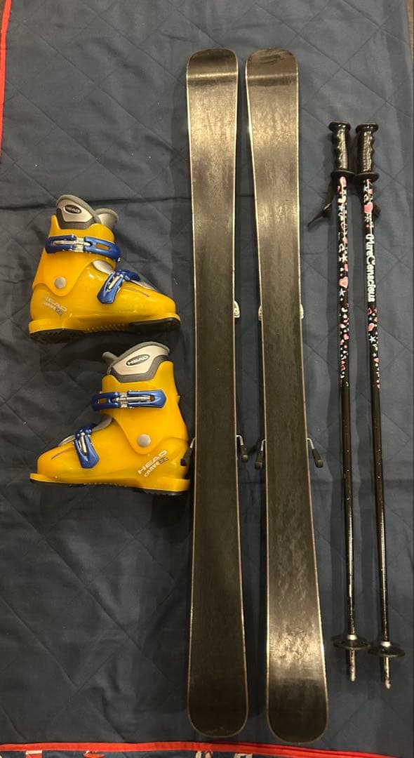 116 126 子供 スキーセット ジュニアスキー カザマ　KAZAMA