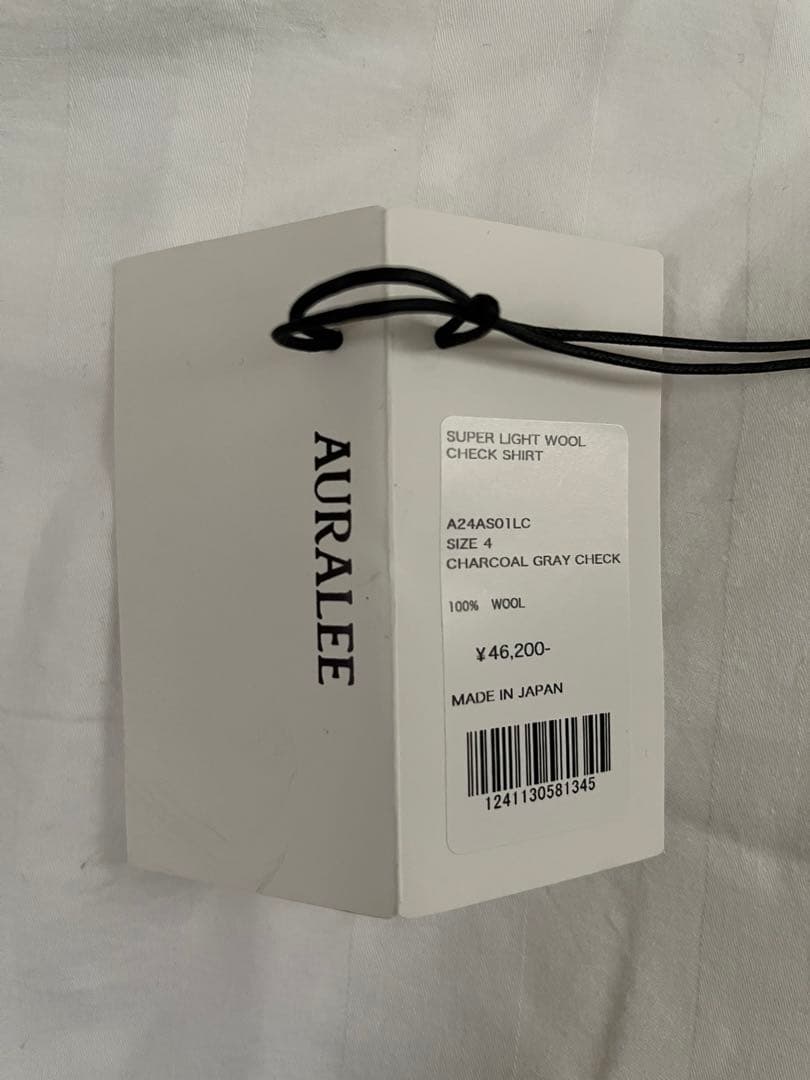 トップス auralee Super Light Wool Check Shirt
