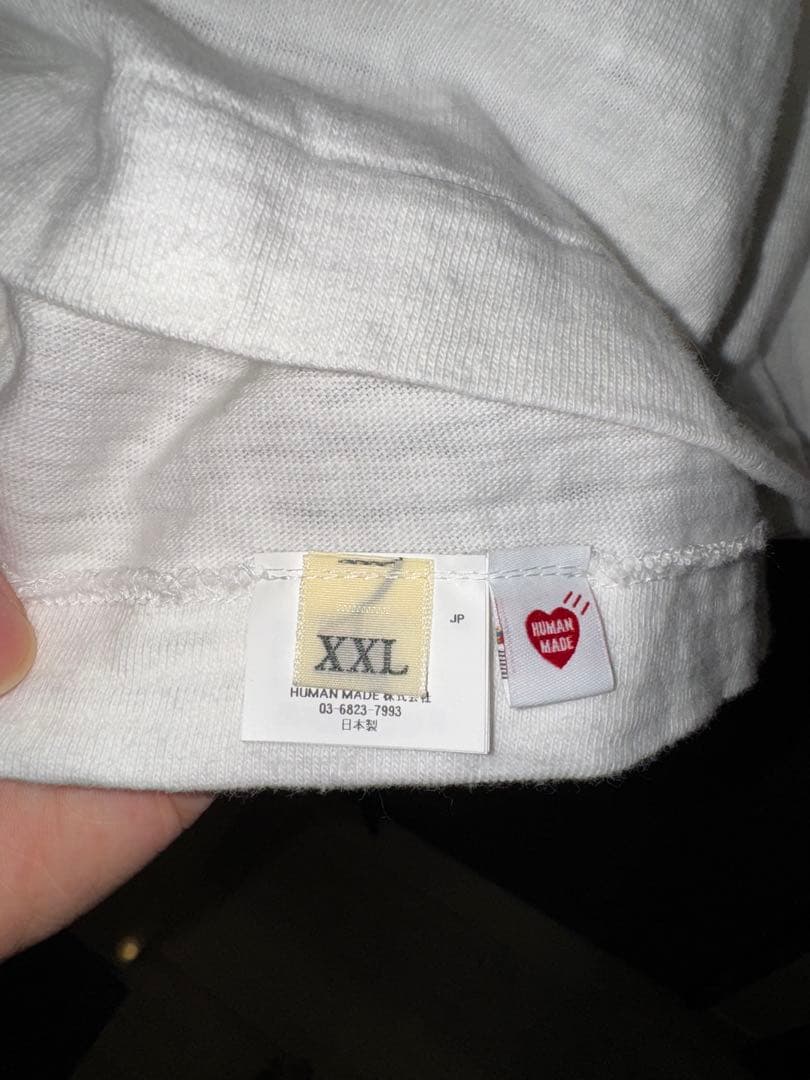 HUMAN MADE ダック プリント L/S Tシャツ XXL 白 美品
