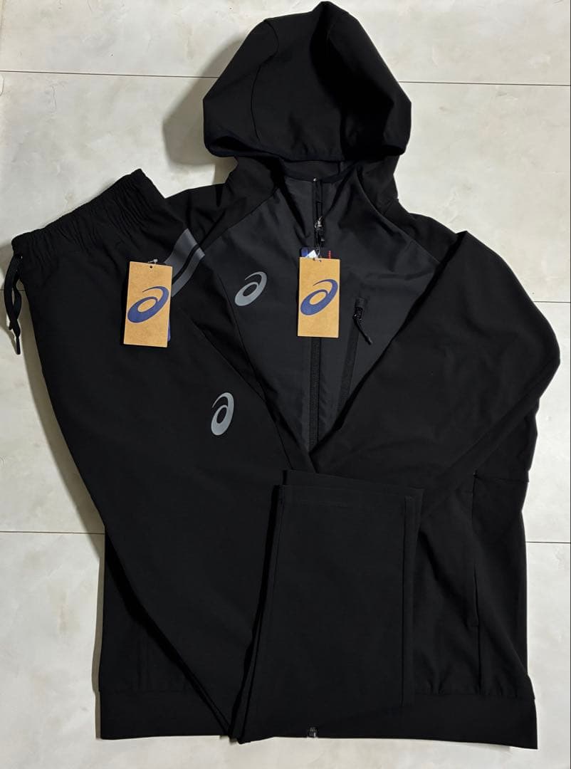 は*る様 【新品】ASICS/ハイブリッド ウインドバリア ジャケット・パンツセ