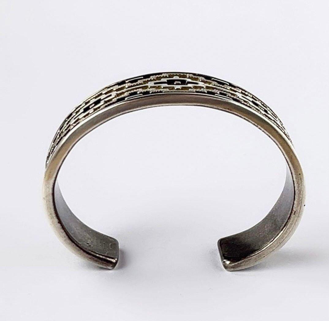 ナバホ族 ダンジャクソン ラグオーバーレイバングル ブレスレット ジュエリー