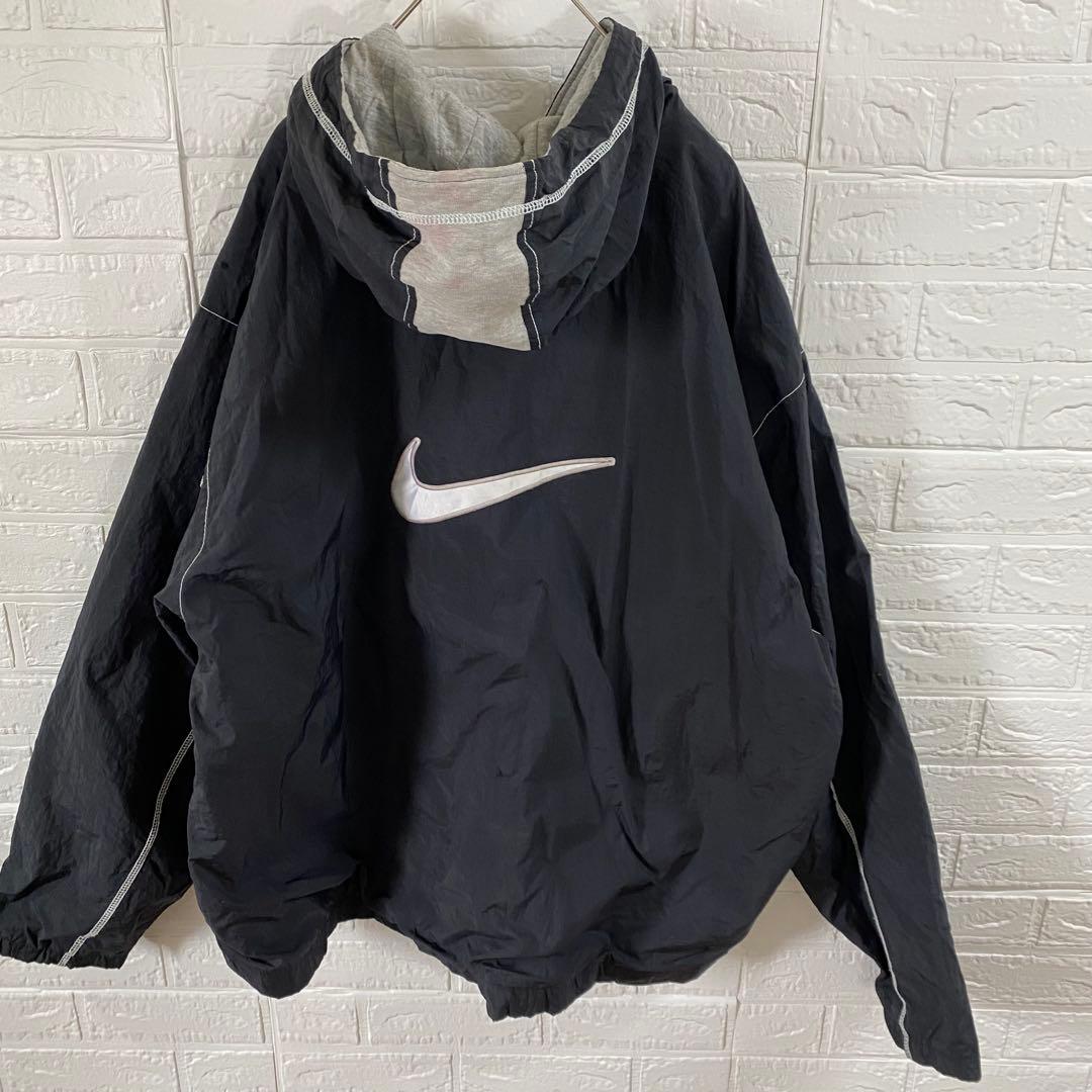 ナイキ　メガサイズ　バックロゴ90s白タグナイロンジャケット