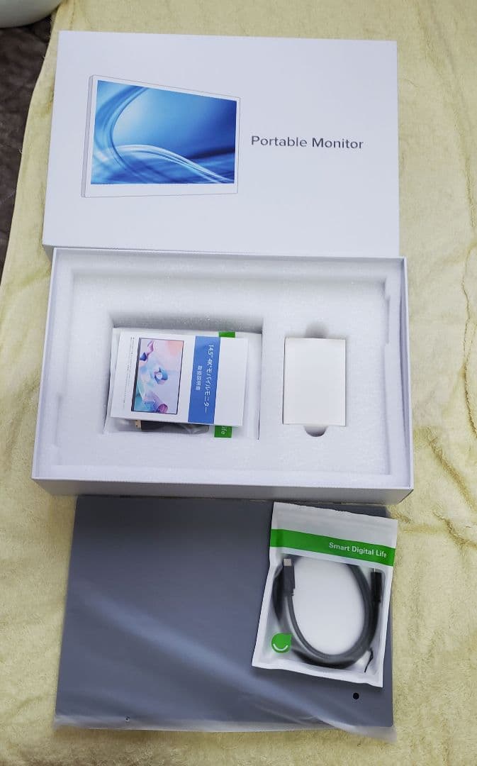 EVICIV　14.5インチ　4K UHD　モバイルモニター　保護フィルム付き