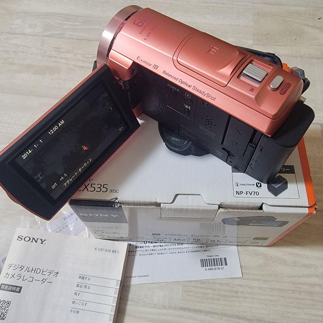 シ*レ様 SONY HDR-CX535 ピンク ビデオカメラ 本体