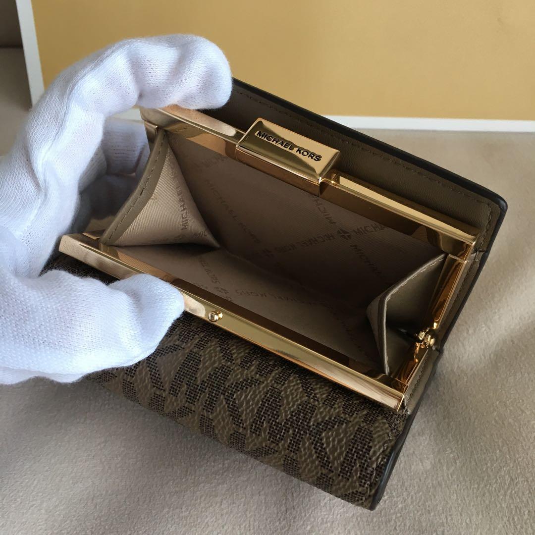 新品　マイケルコース MICHEAL KORS　三つ折り　財布　ブラウン