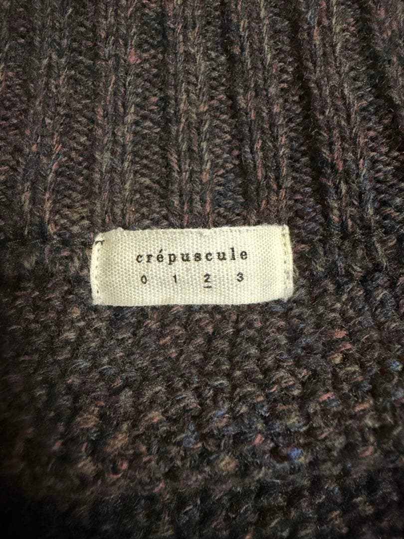 値下ok新品 crepuscule wool kanoko halfzip 2