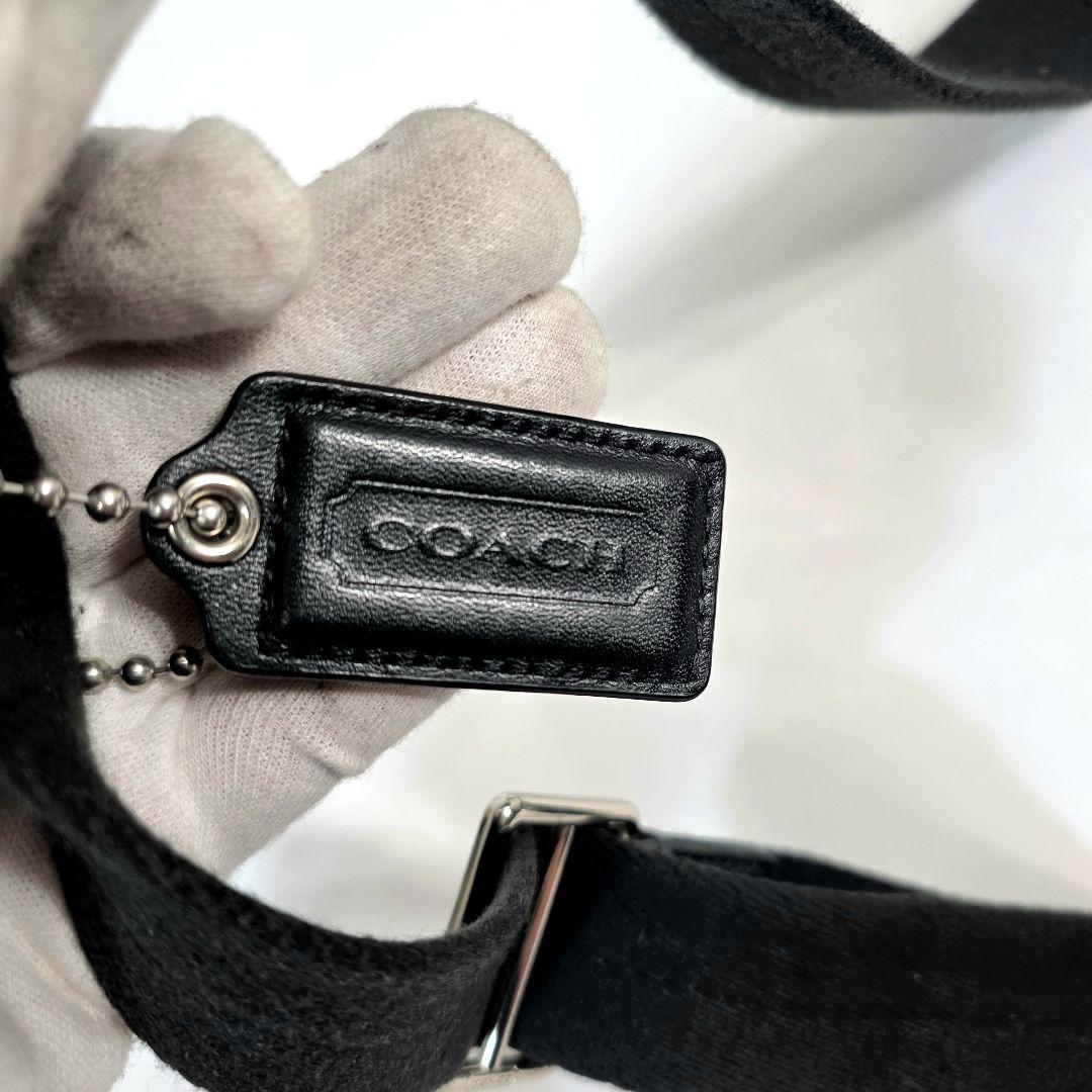 美品 コーチ メッセンジャー ショルダー レザー F74386