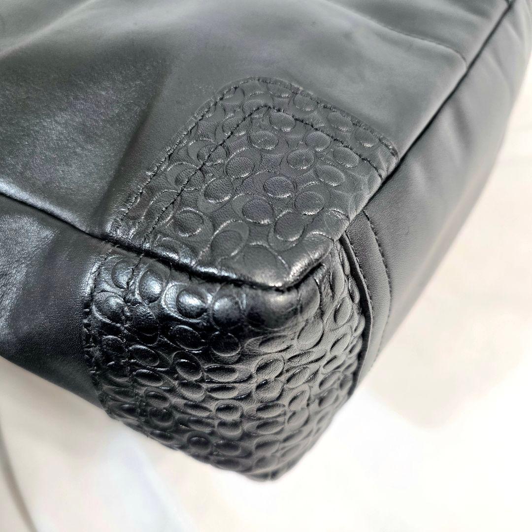 美品 コーチ メッセンジャー ショルダー レザー F74386