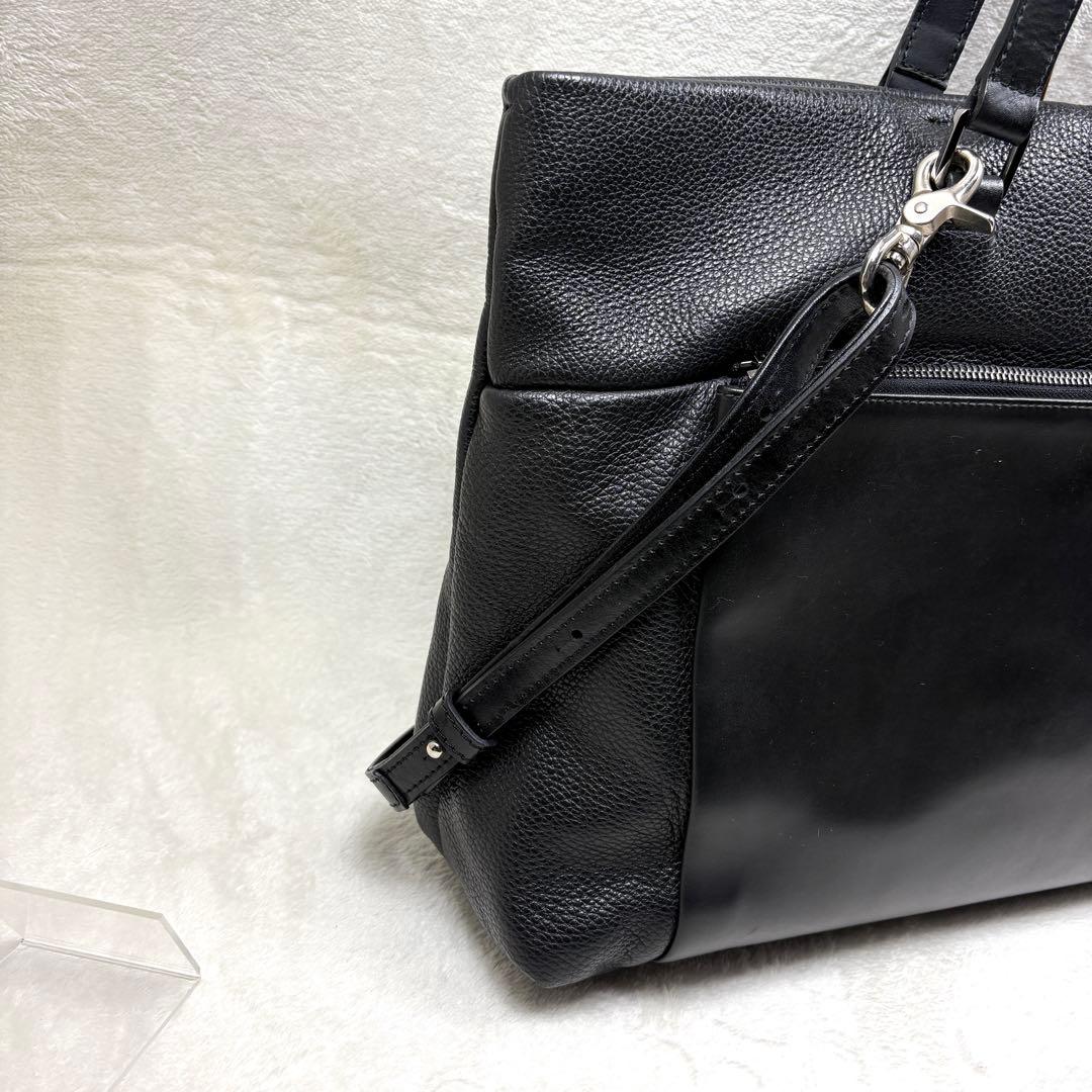 FURLA フルラ トートバッグ 2WAY オールレザー ブラック A4