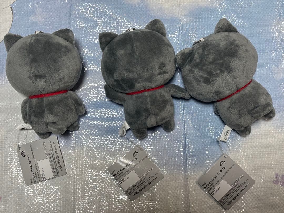 にしむらゆうじ　わるめのねこ　カバンに付けられるぬいぐるみ　全3種