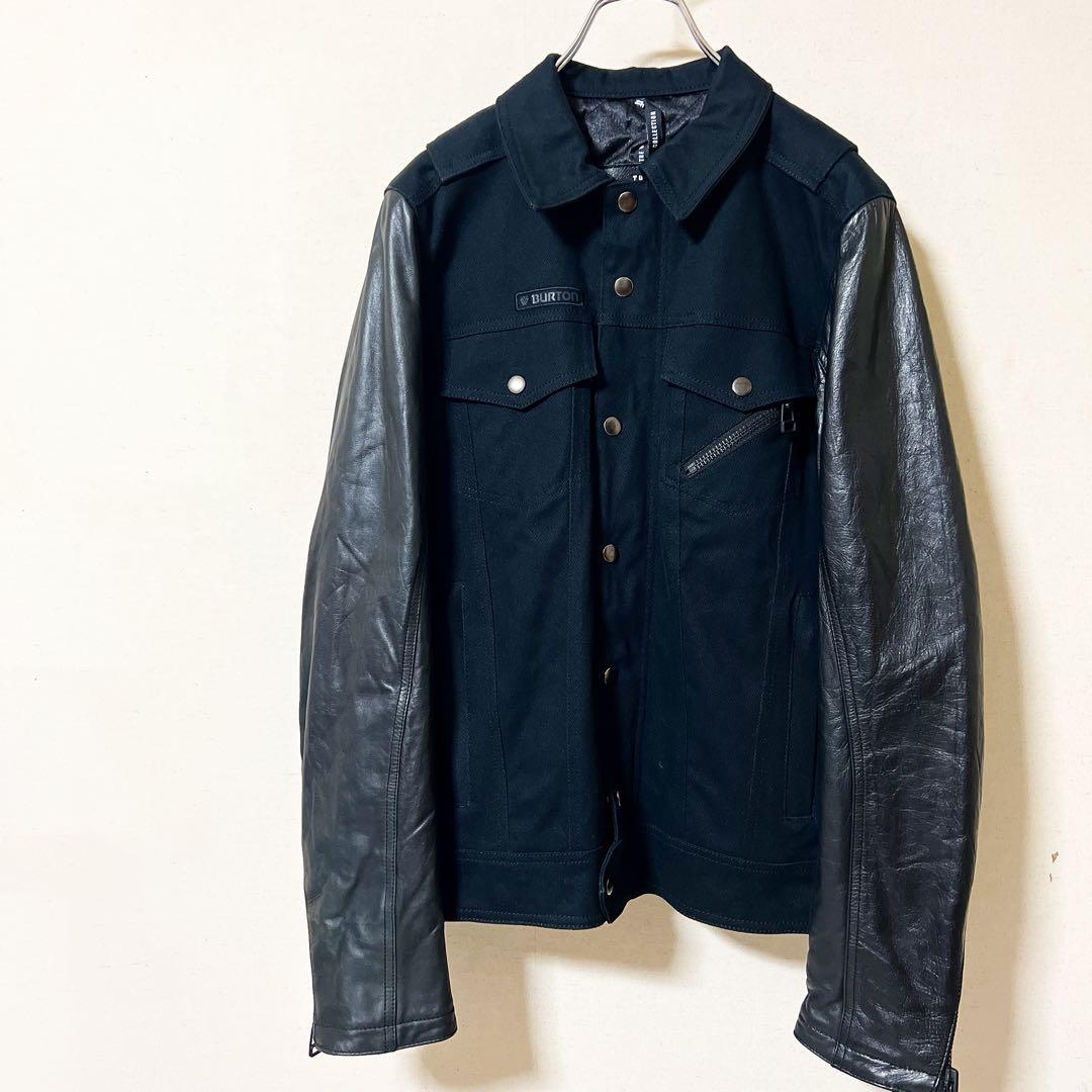 TWC Shaun White Leather×Denim Jacket