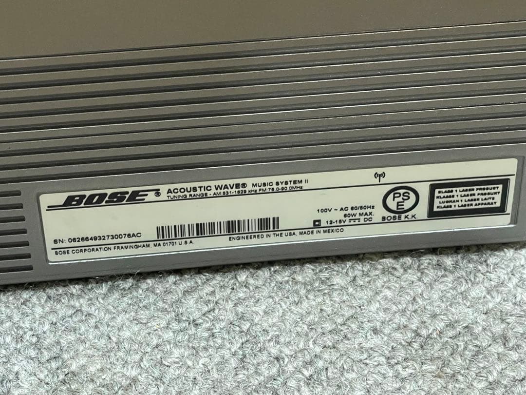 ラジオ・コンポ Bose Acoustic Wave Music System II