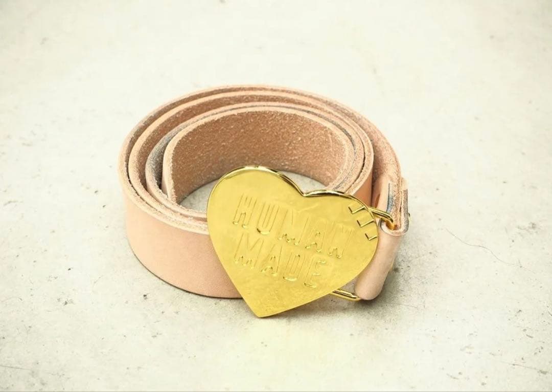 ジ*ー様 HUMAN MADE ヒューマンメイド ハート バックル レザー ベル