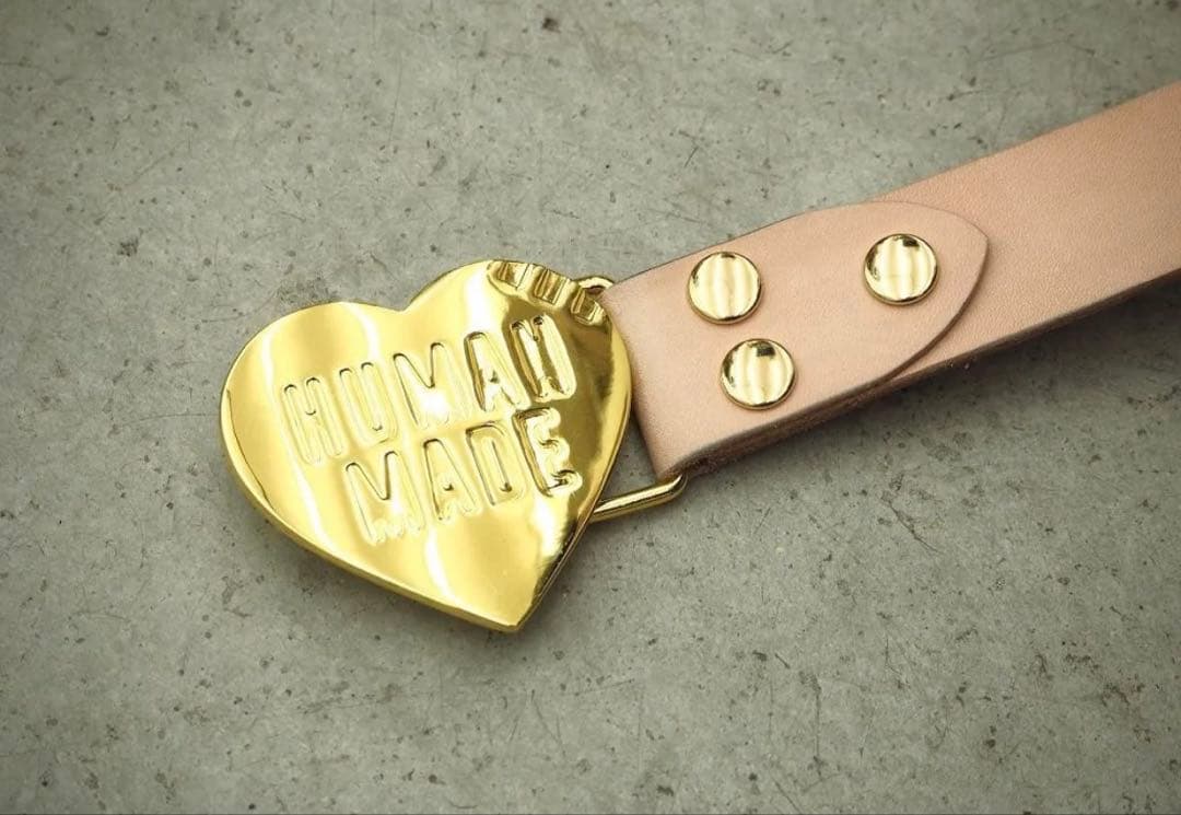 ジ*ー様 HUMAN MADE ヒューマンメイド ハート バックル レザー ベル
