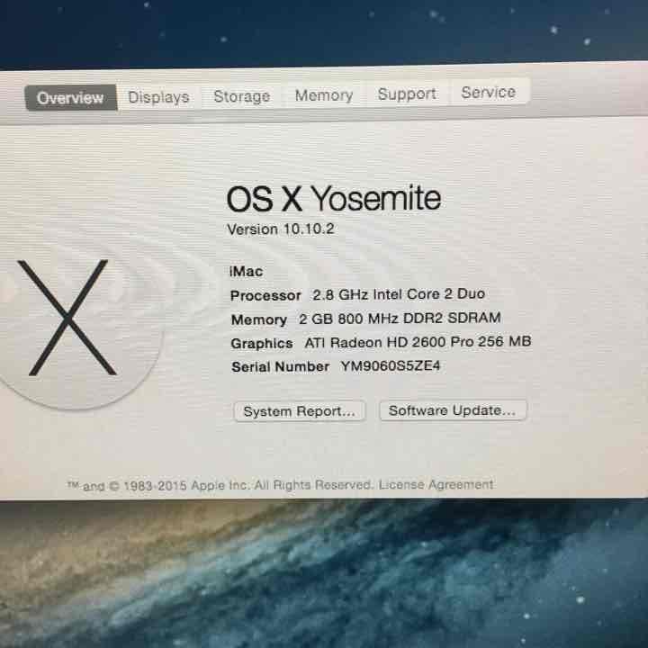 Macデスクトップ imac 24\" early 2008