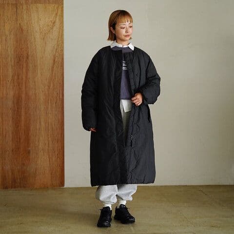 ノーカラーダウンコート (ウィメンズ)ＷＬ