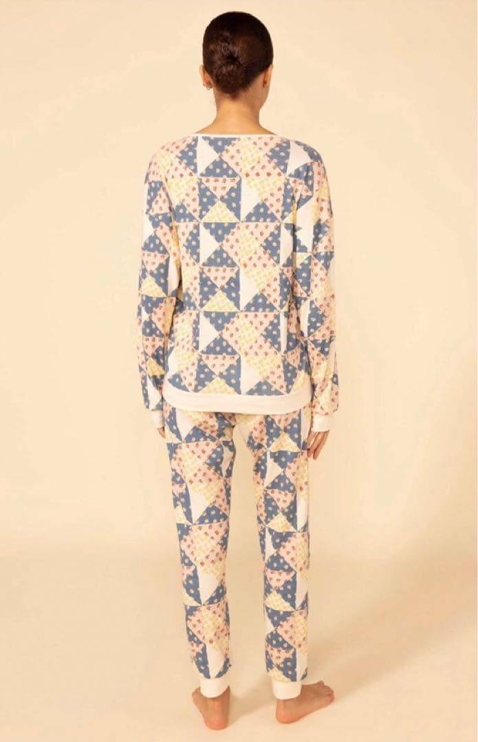 プチバトー レディース パジャマ パッチワーク Lサイズ