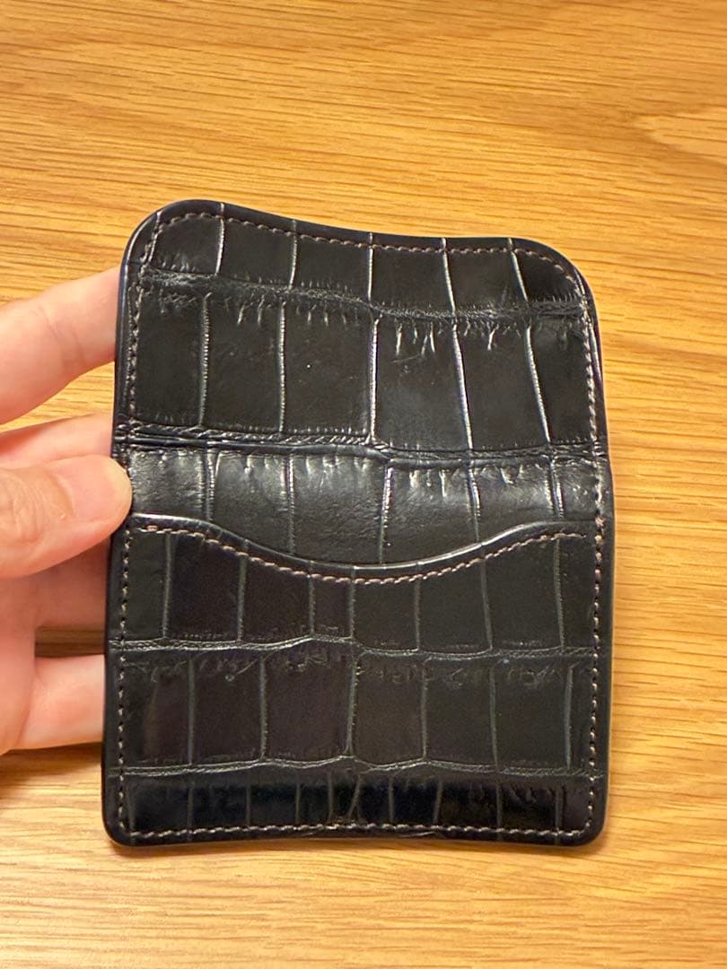 ジロー様　極美品 WILDSWANS tongue タング 黒 クロコ×インブラ