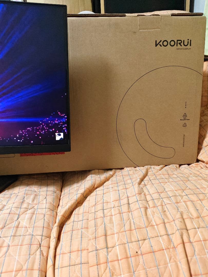 美品 KOORUI 170Hz対応ゲーミングモニター 25E3A VAパネル