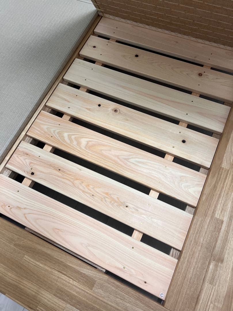 【値下げ可】飛騨フォレスト 和紙畳ベッド セミダブル230×170×24cm