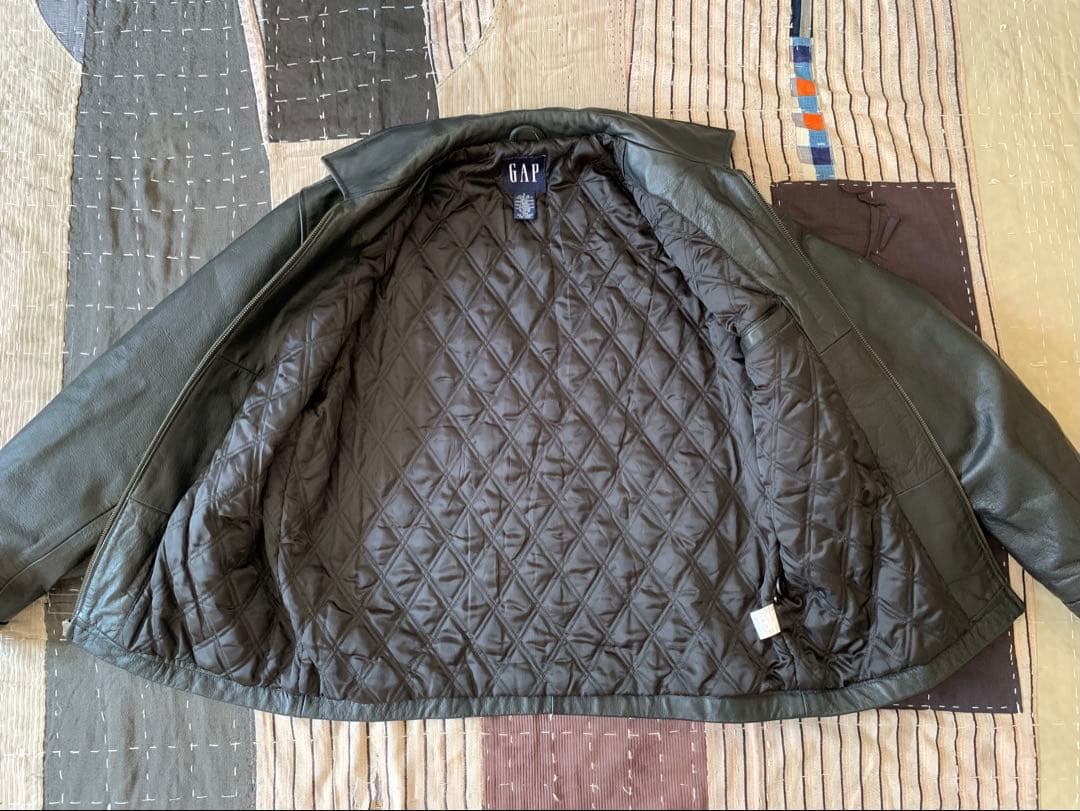 名作 90s 00s old gap vtg レザージャケット オールドギャップ