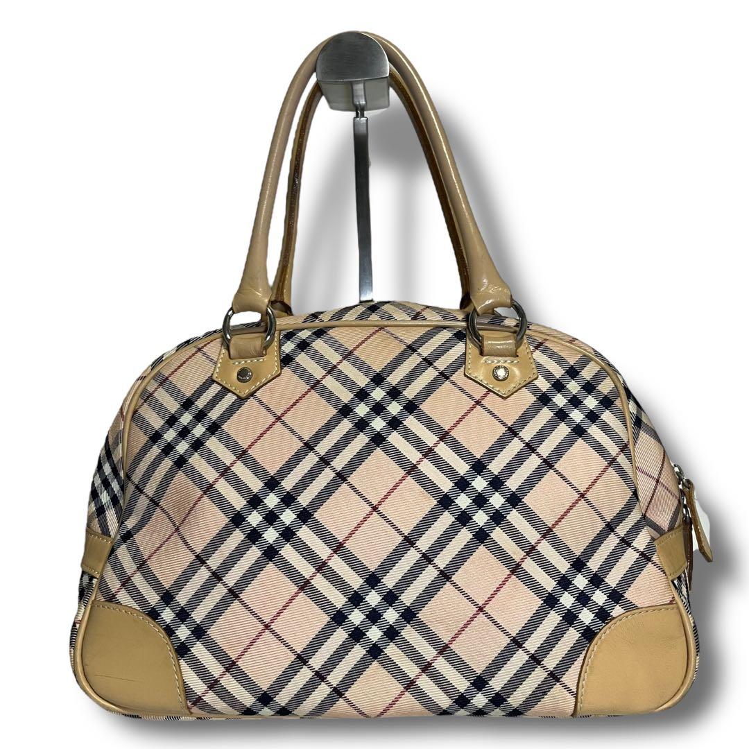 希少 Burberry バーバリー ブルーレーベル ミニボストン バッグ 旅行用