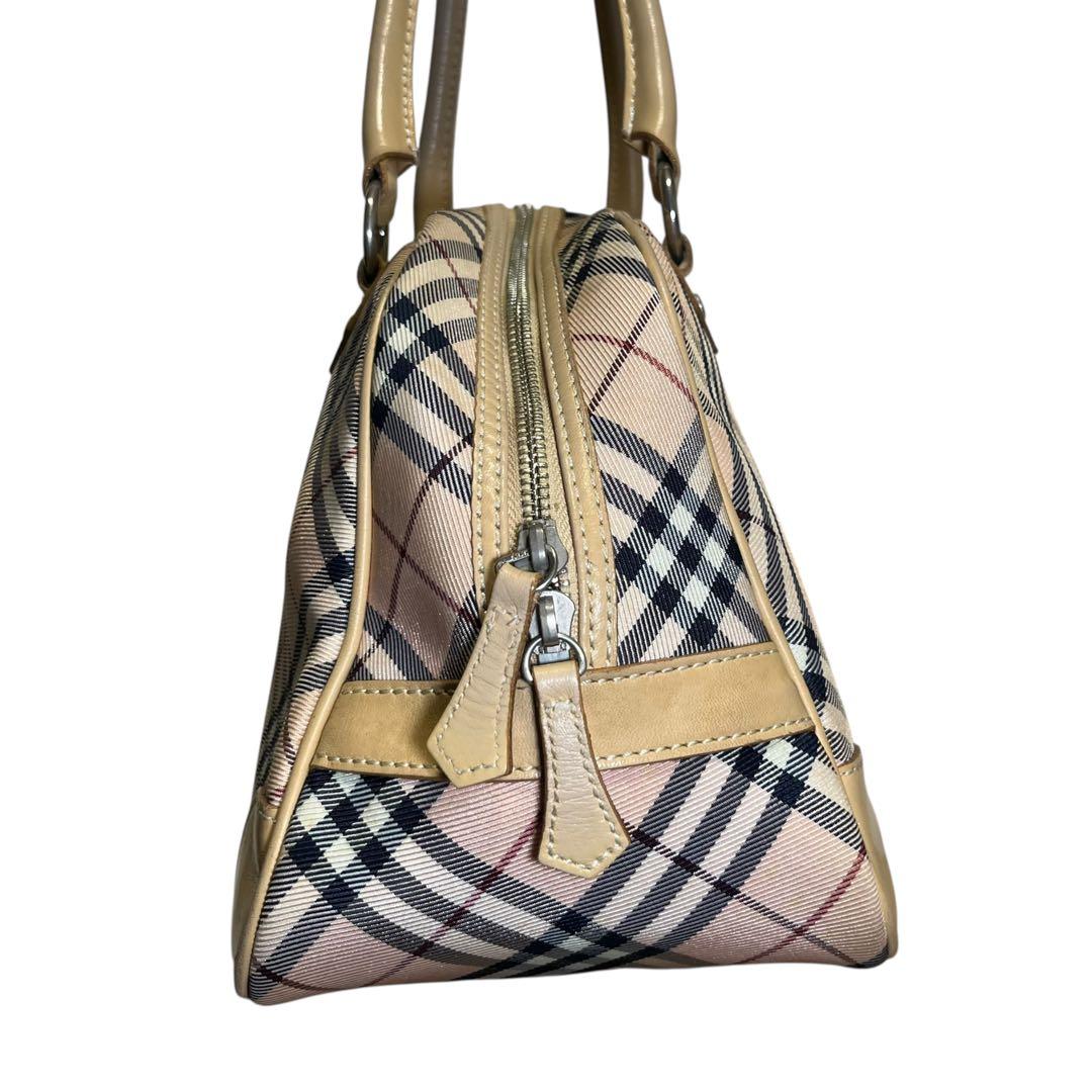 希少 Burberry バーバリー ブルーレーベル ミニボストン バッグ 旅行用