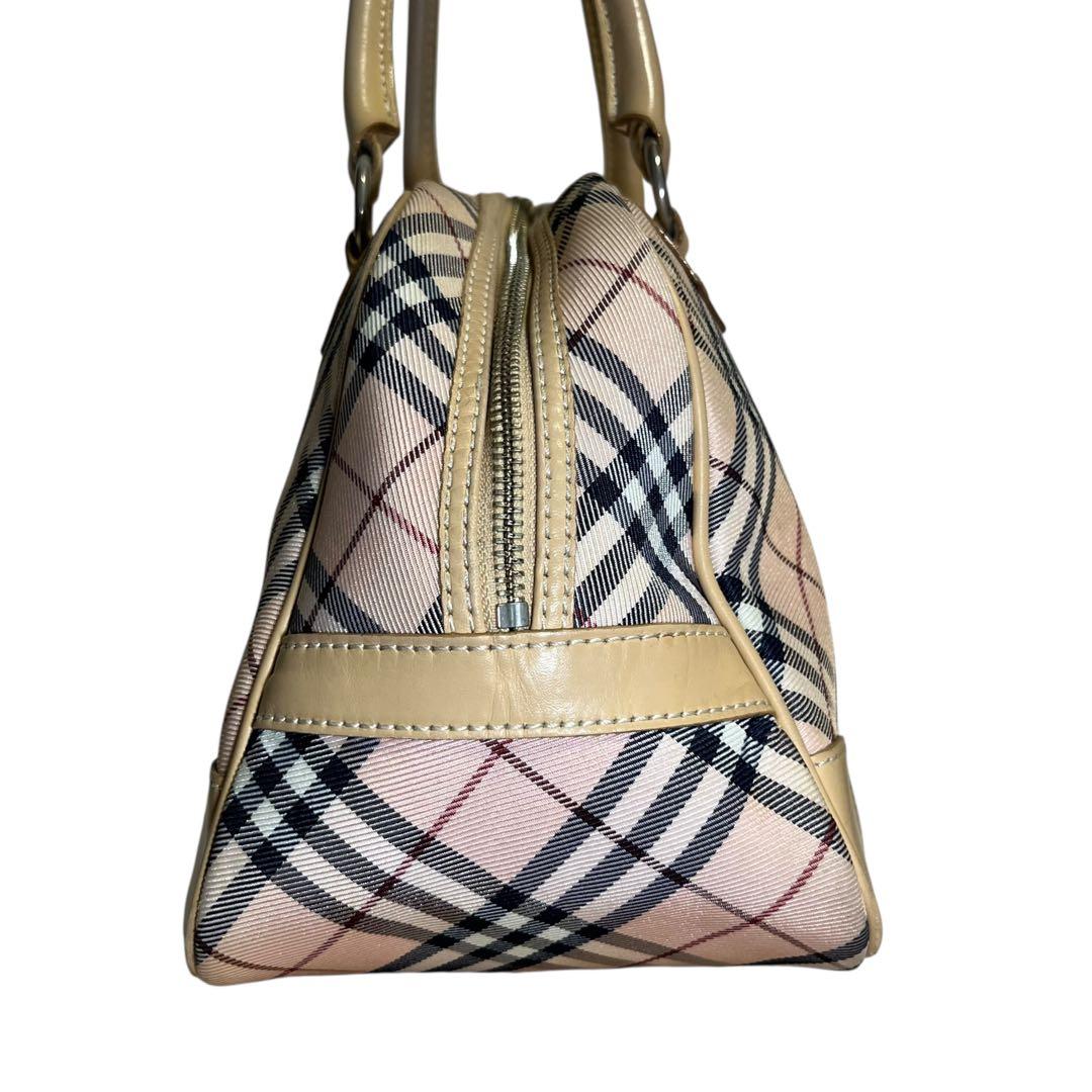 希少 Burberry バーバリー ブルーレーベル ミニボストン バッグ 旅行用